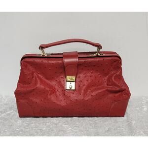 Vintage BellaRose Womens Red Doctor Handbag